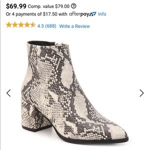 Madden girl snake skin boots